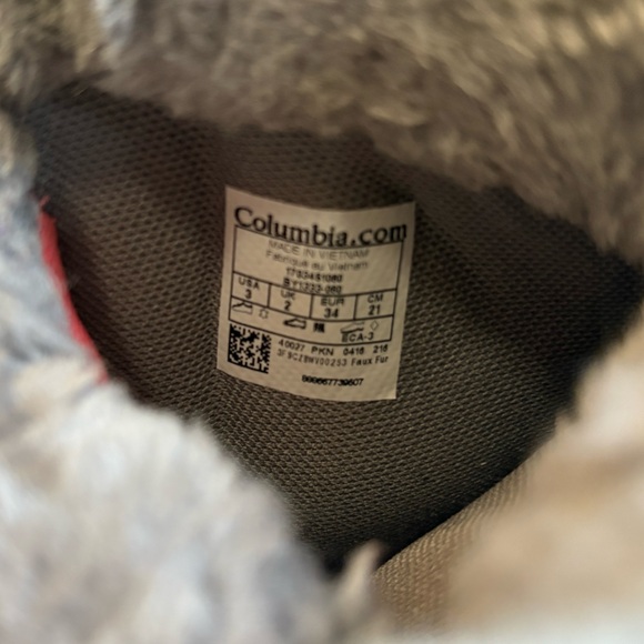 Columbia Youth Moritza™ Girls' Waterproof Snow Boots | 200g Insulation Size 3 - Picture 3 of 5